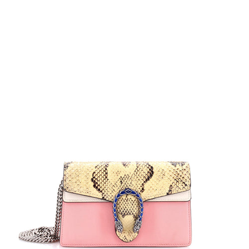 GUCCI Dionysus Bag Python and Leather Super Mini