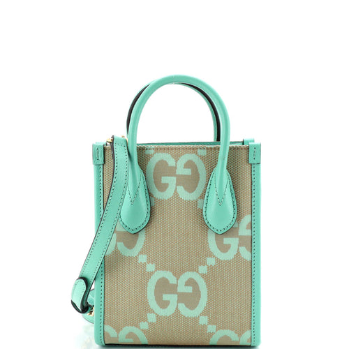 GUCCI Vertical Tote Jumbo GG Canvas Mini