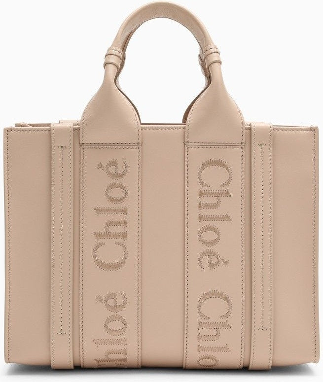 Chloé Women's Mini Woody Tote Bag in Pink | CHC23UP237I60