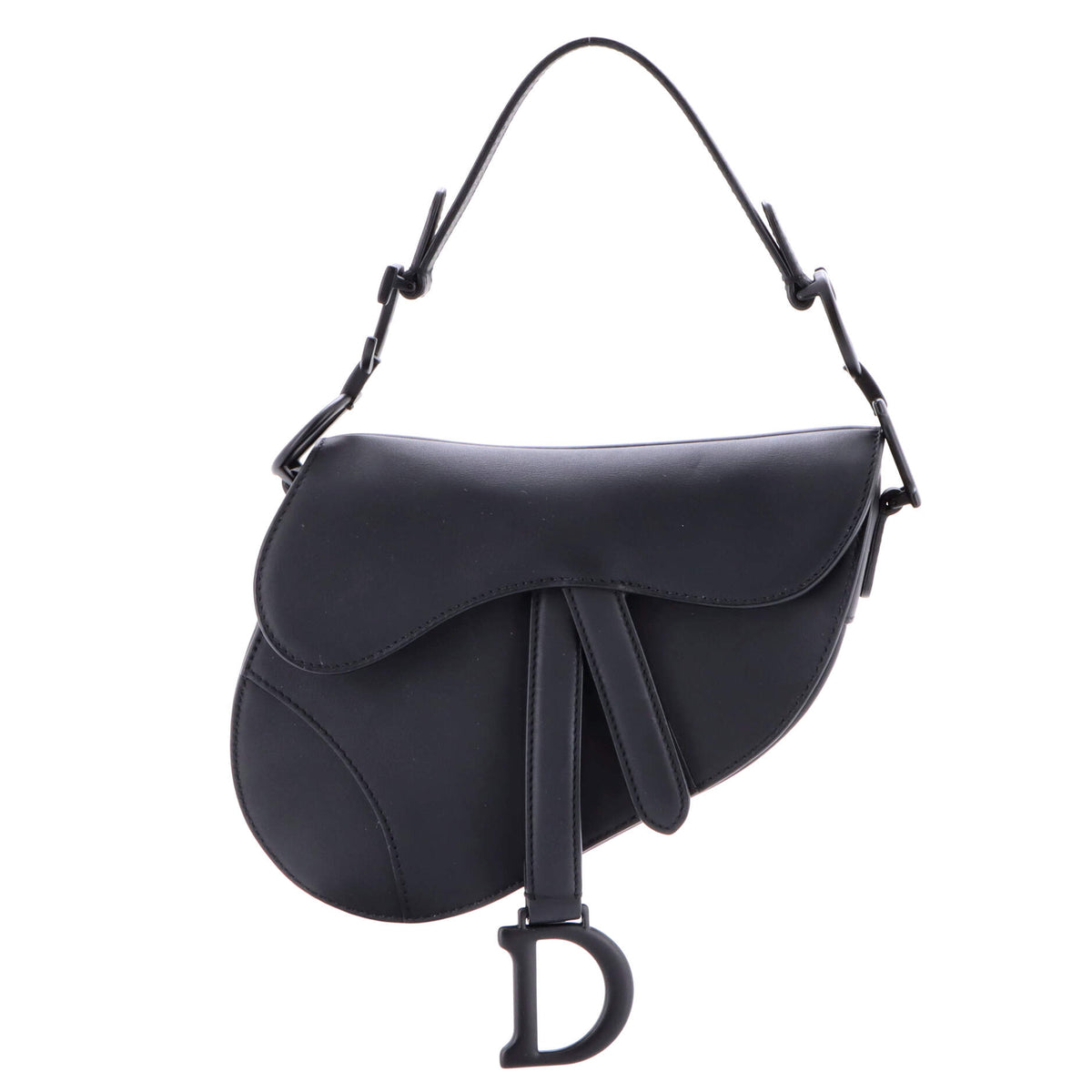 Christian Dior Ultra Matte Saddle Handbag Leather Mini