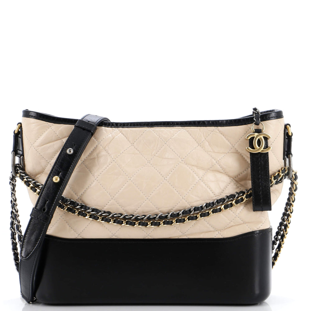 CHANEL Gabrielle Hobo Quilted Aged Calfskin Medium