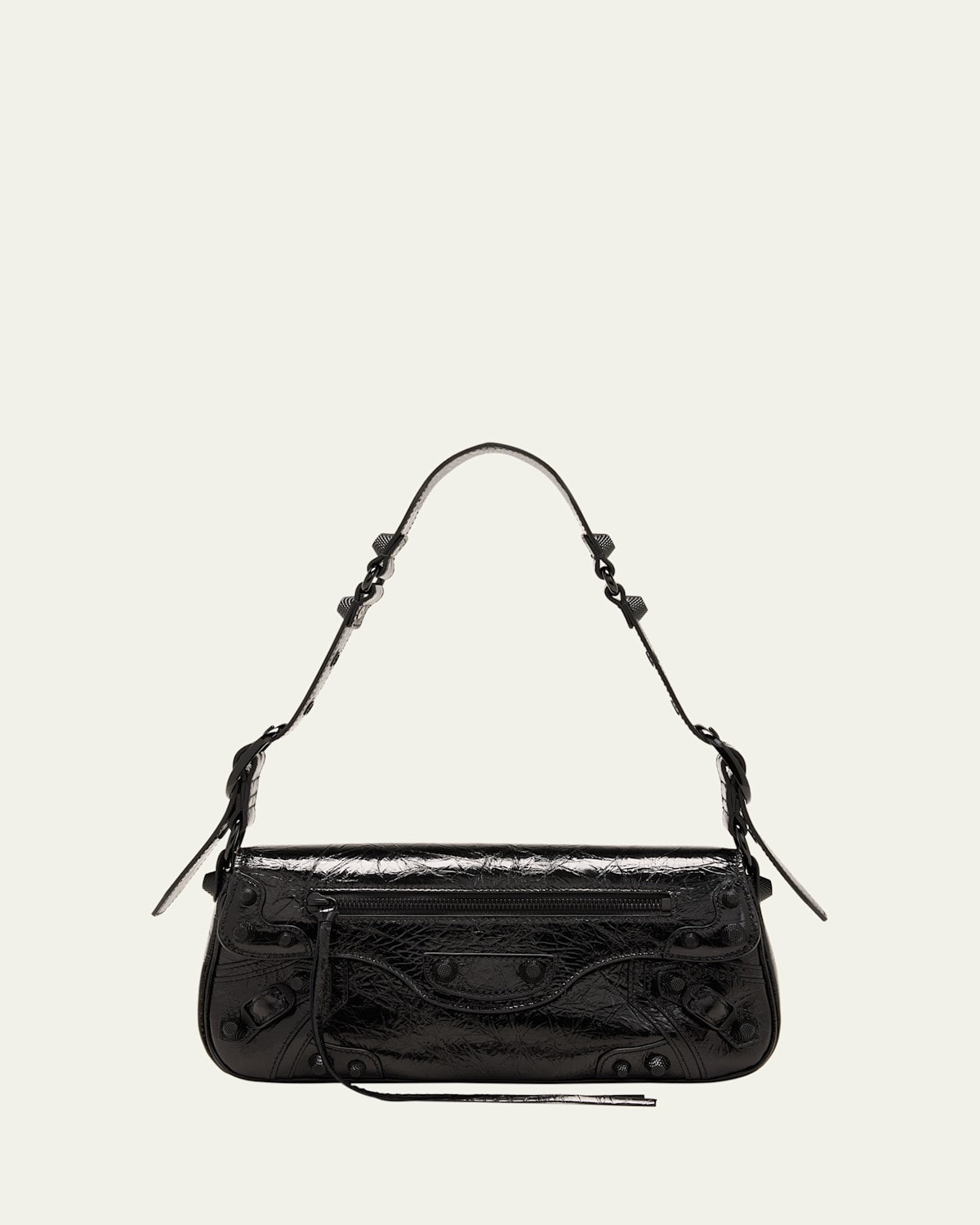 Balenciaga Le Cagole Small Sling Varnished Shoulder Bag