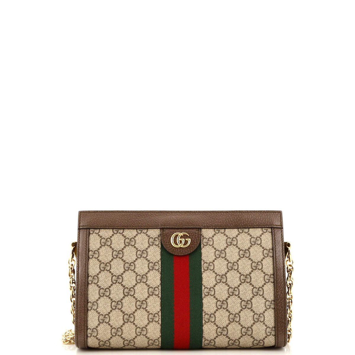 Gucci GUCCI Ophidia Chain Shoulder Bag GG Coated Canvas Small