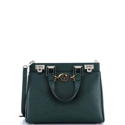 GUCCI Zumi Top Handle Bag Leather Small