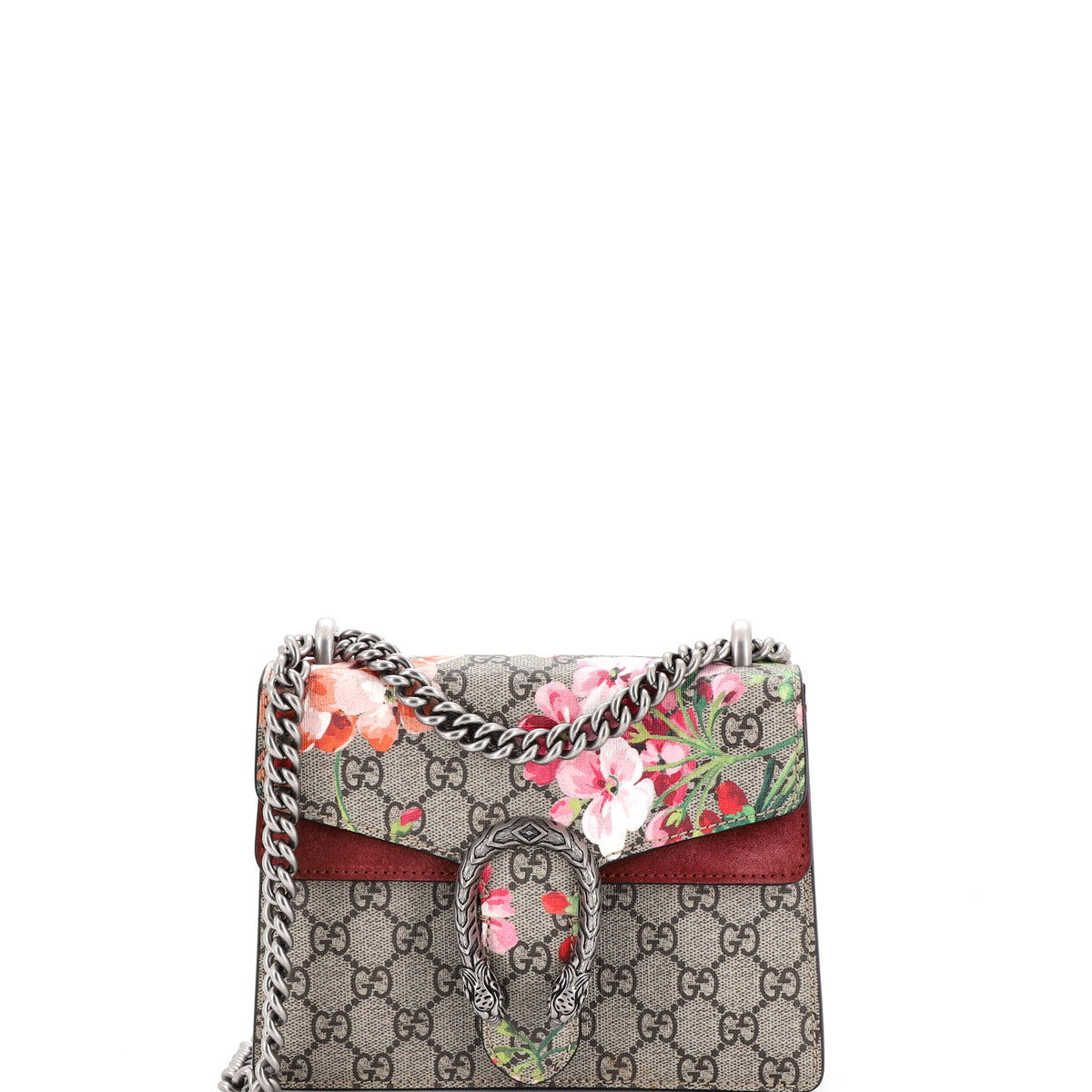 Gucci GUCCI Dionysus Bag Blooms Print GG Coated Canvas Mini