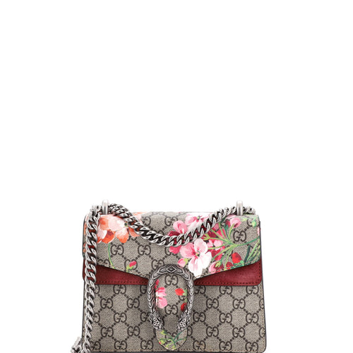 GUCCI Dionysus Bag Blooms Print GG Coated Canvas Mini
