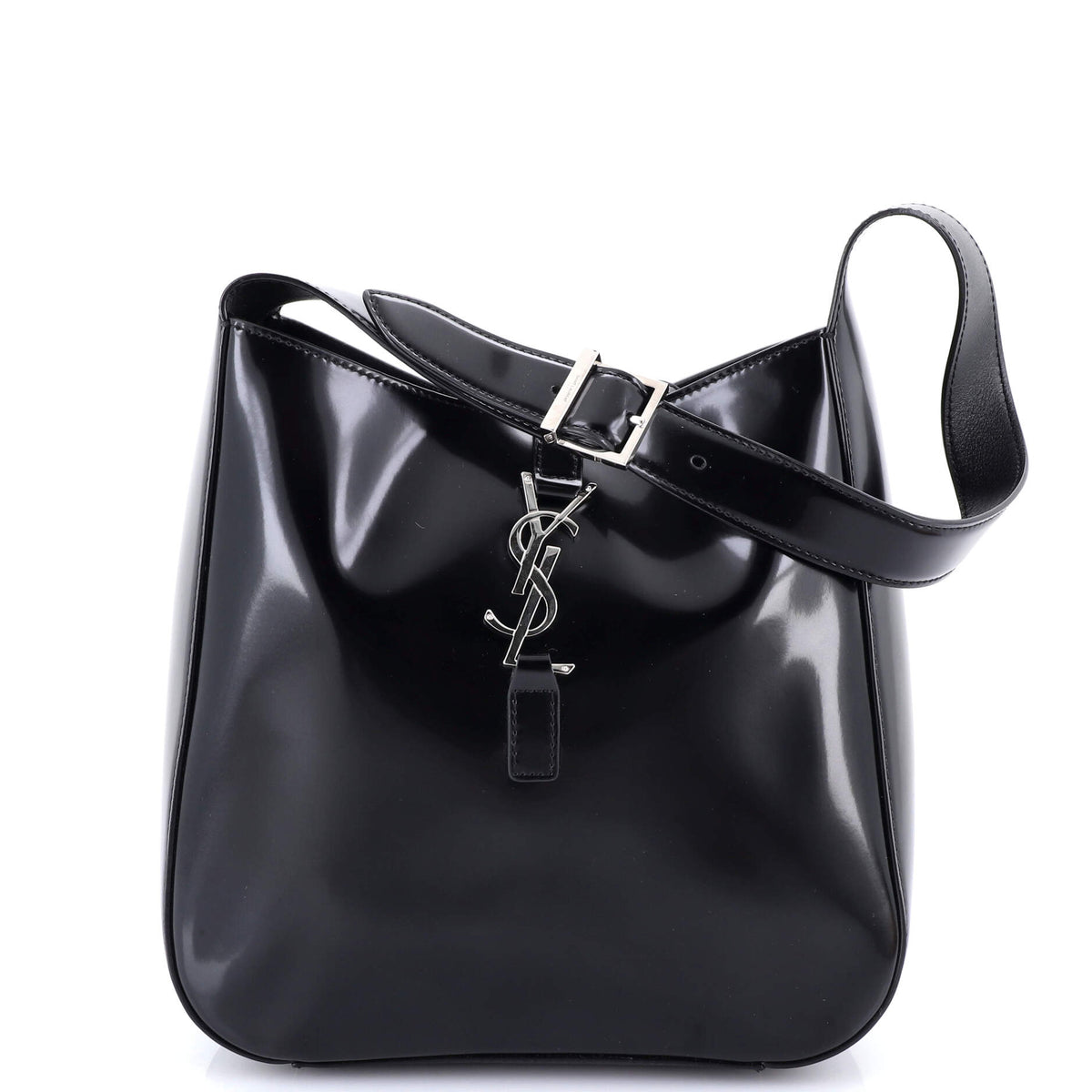 Saint Laurent Le 5 a 7 Supple Hobo Leather Small
