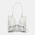 White Laser Cut Leather Edition 1992 Corset Bag