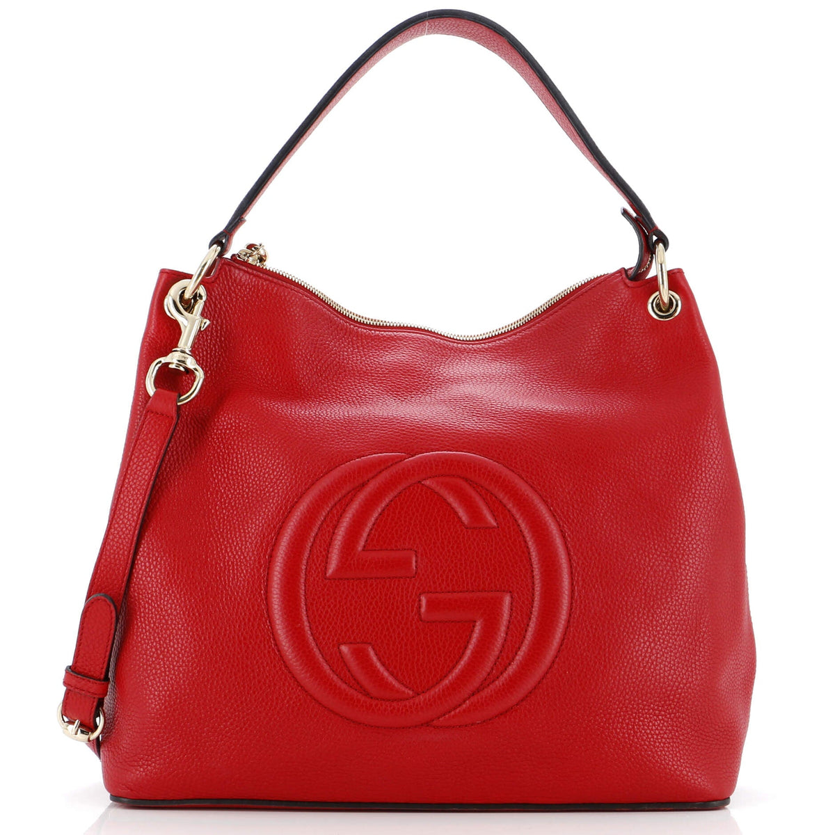 Gucci GUCCI Soho Convertible Hobo Leather Large