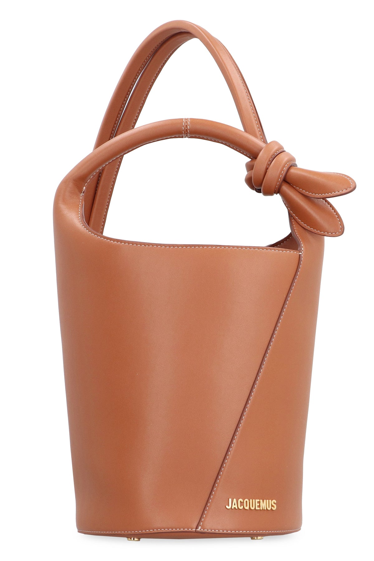 Jacquemus Women's Tourni Mini Bucket Bag in Saddle Brown | 24E245BA3663173 Color 811