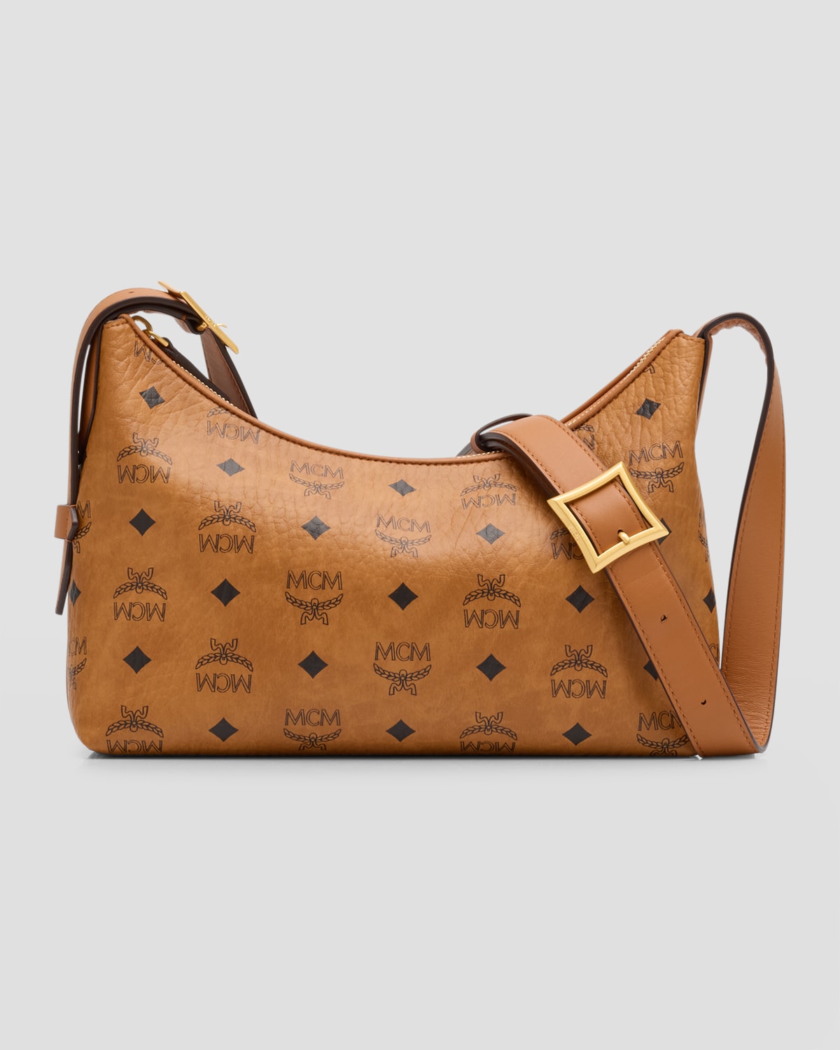 MCM Aren Visetos Monogram Hobo Bag