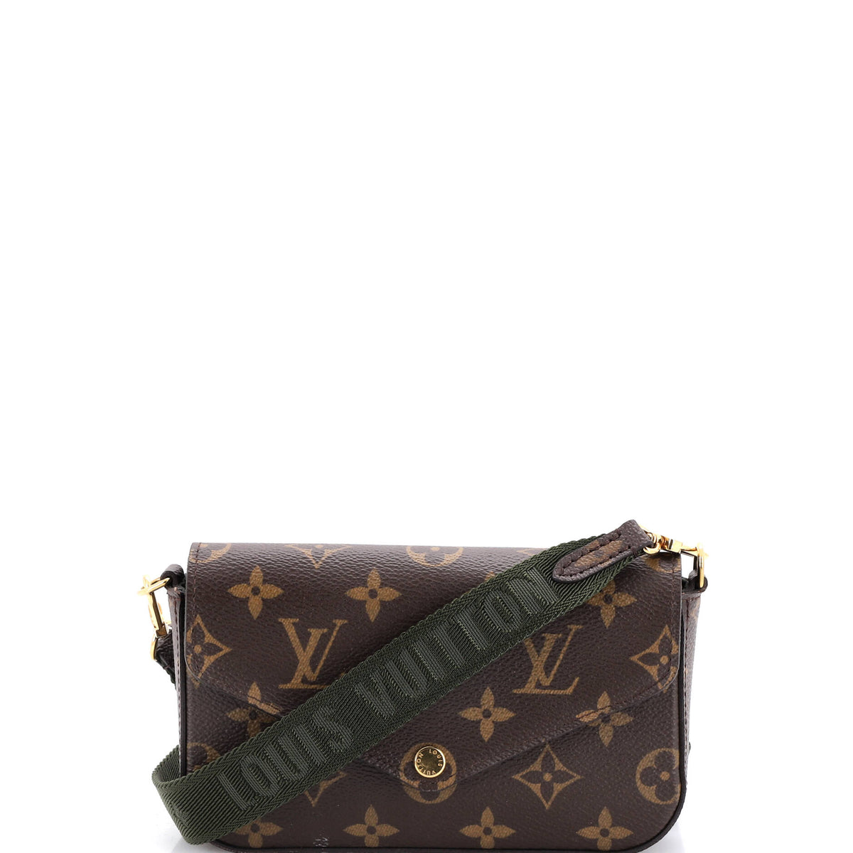 Louis Vuitton Felicie Strap & Go Handbag Monogram Canvas