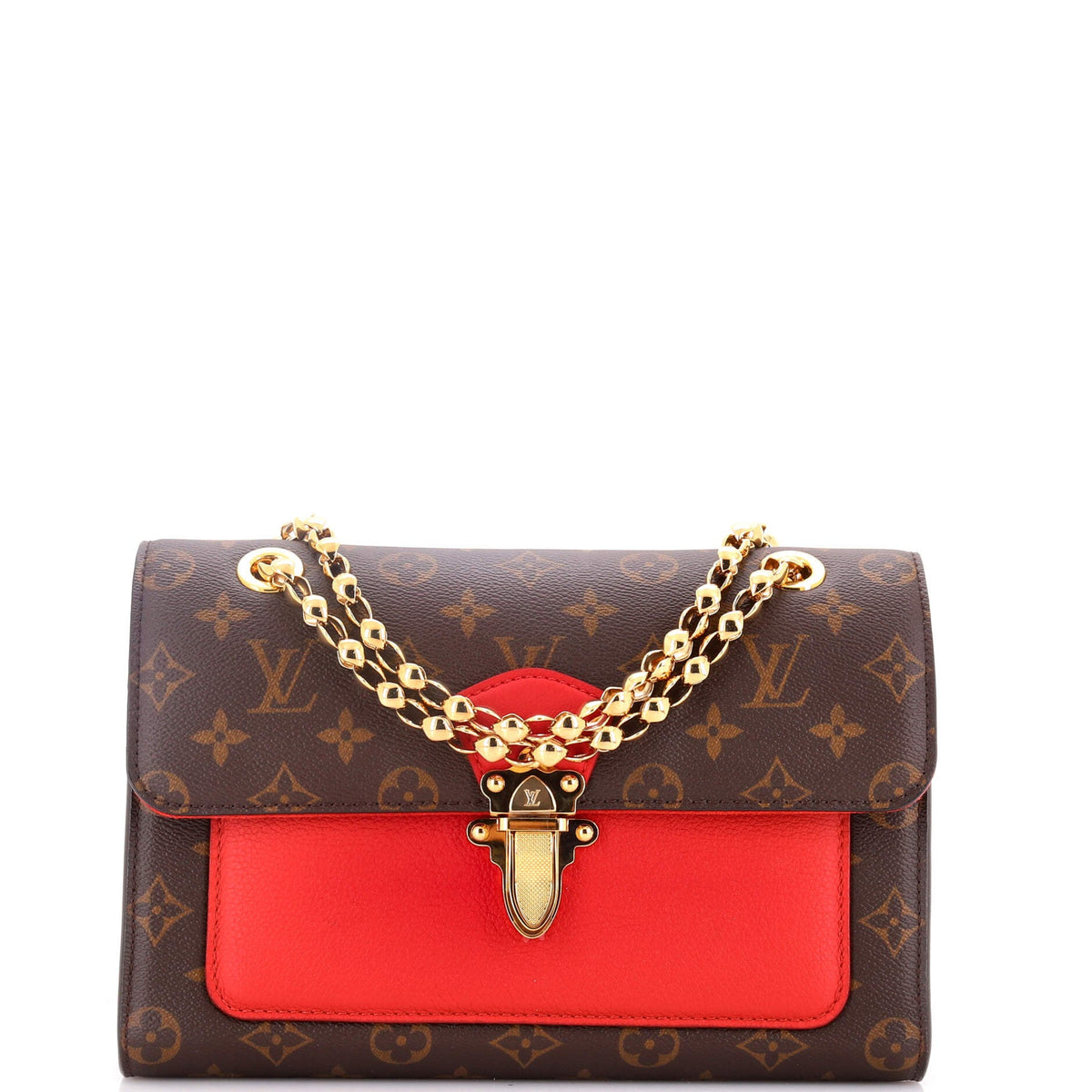 Louis Vuitton Victoire Handbag Monogram Canvas and Leather