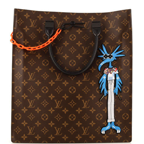 Solar Ray Sac Plat Bag Monogram Canvas with LV Friends Patch