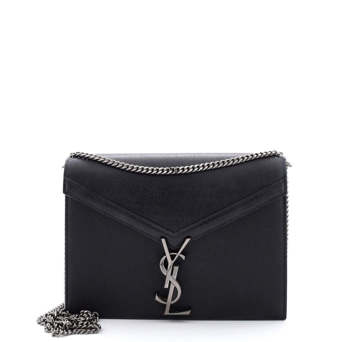 Saint Laurent Cassandra Chain Shoulder Bag Leather Small