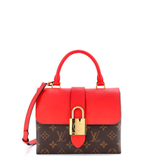 Locky Handbag Monogram Canvas with Leather BB