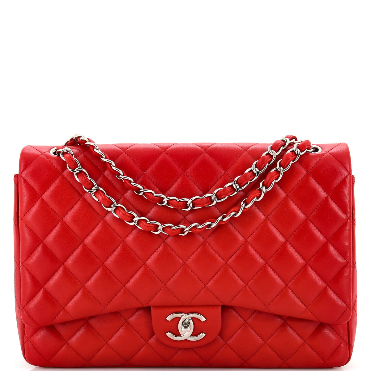 Chanel CHANEL Classic Double Flap Bag Quilted Lambskin Maxi