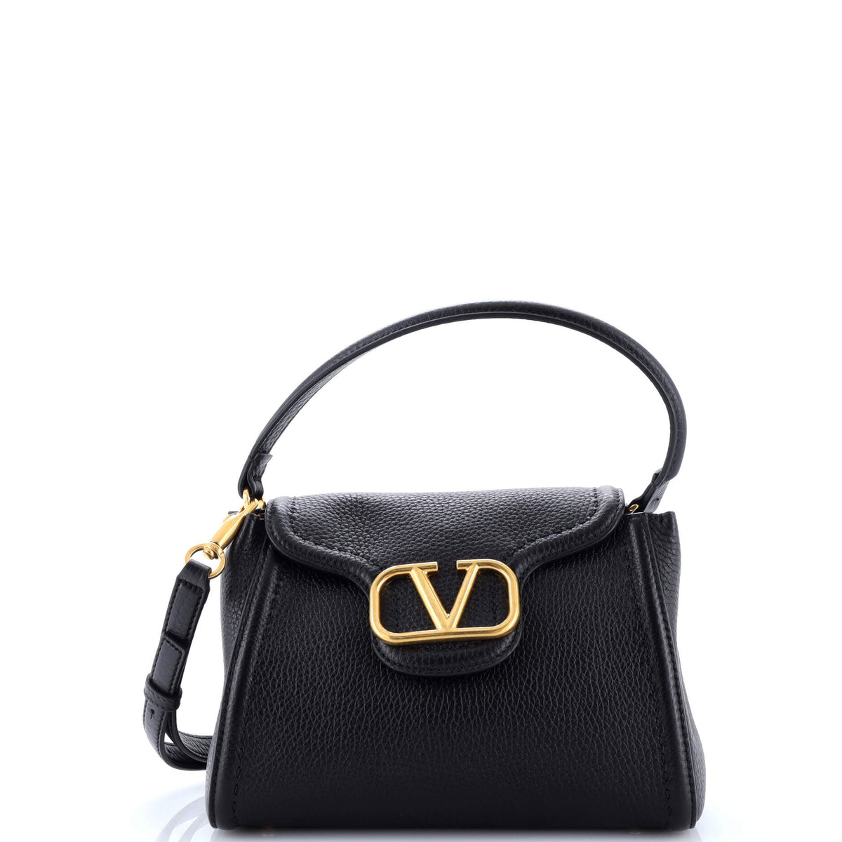 Valentino VALENTINO GARAVANI VLogo All Time Top Handle Bag Leather Small