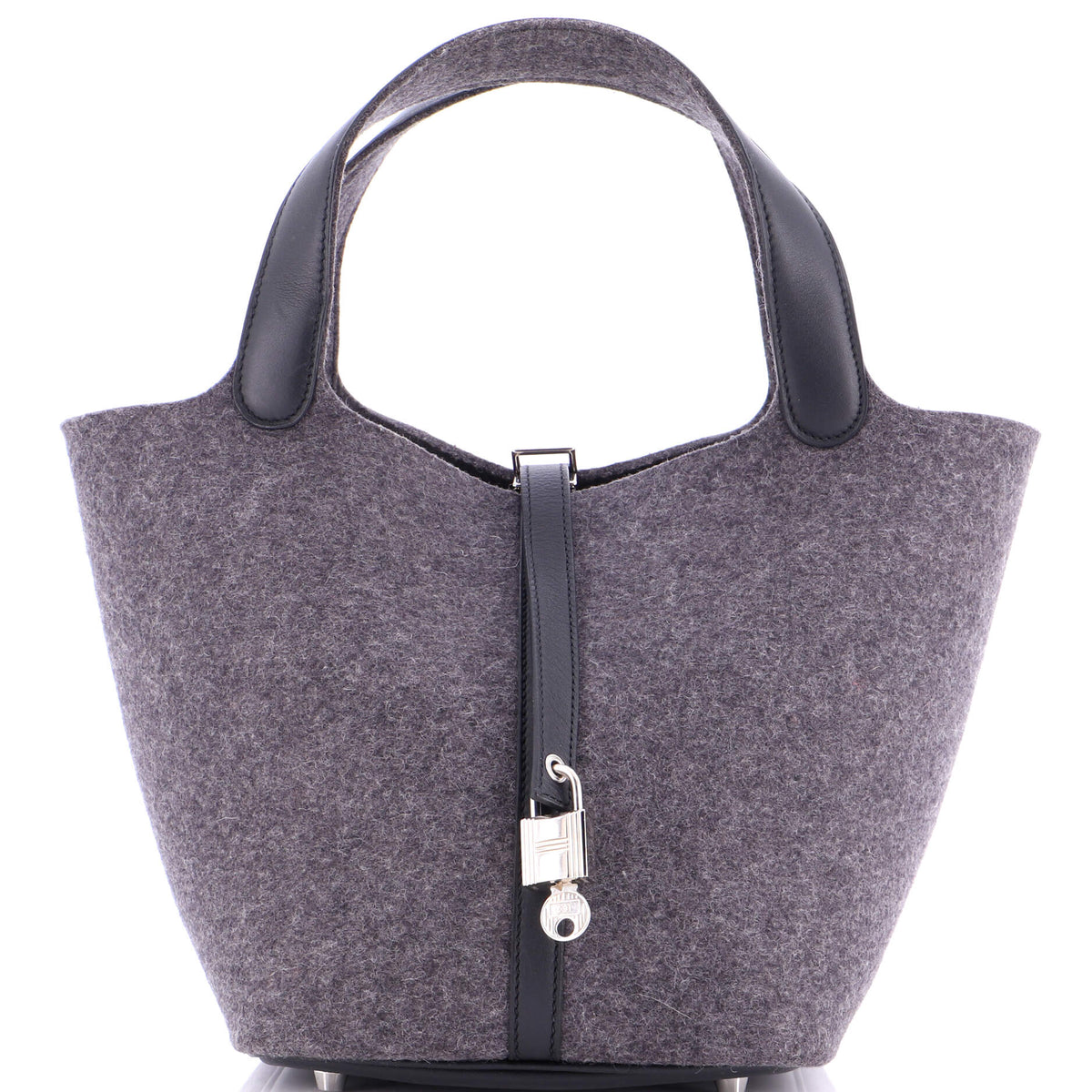 Herm?s Picotin Lock Bag Felt with Leather MM