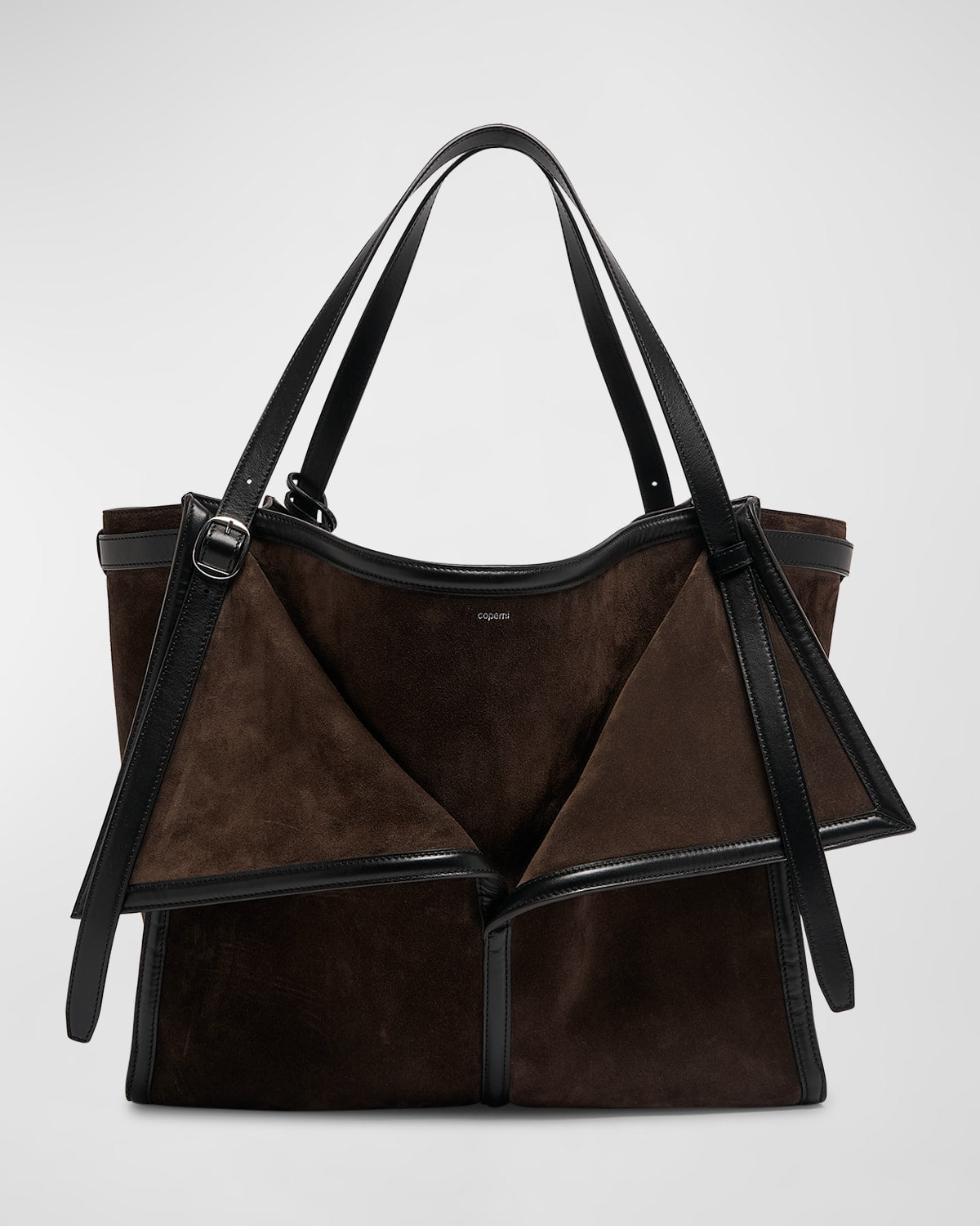 Coperni Belt Folded Suede & Leather Shoulder Bag
