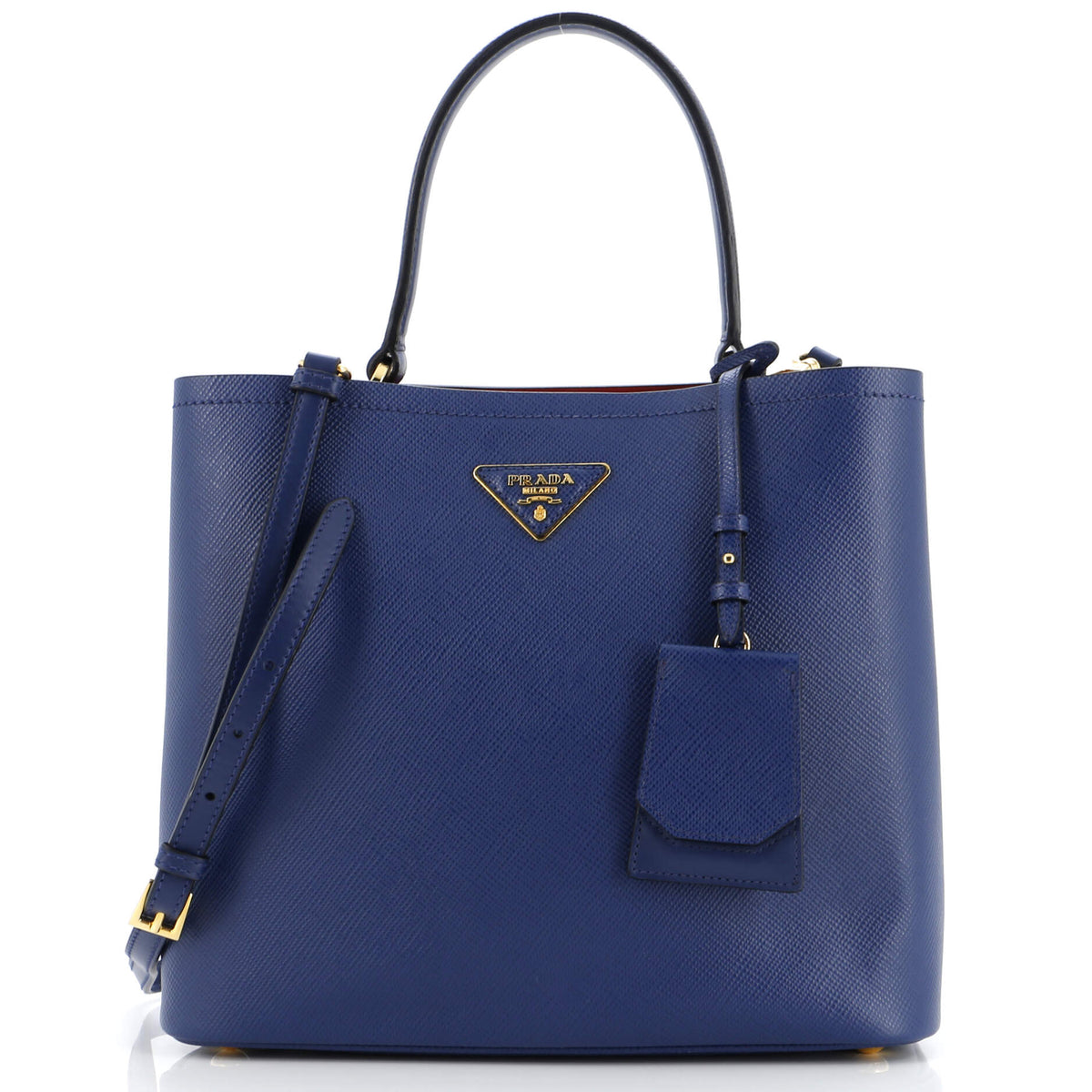 Prada PRADA Panier Bucket Bag Saffiano Leather Large