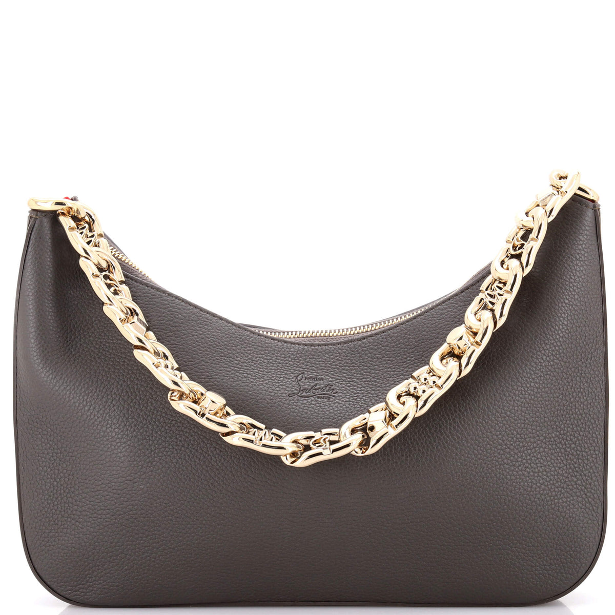 Christian Louboutin Loubila Chain Shoulder Bag Leather Large
