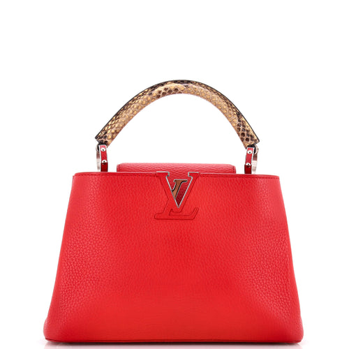 Capucines Bag Leather with Snakeskin BB