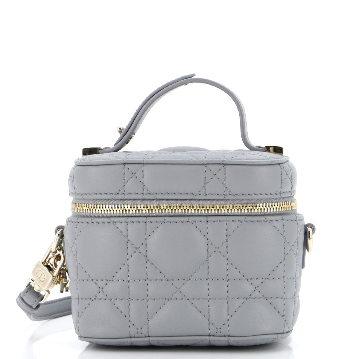 Christian Dior Lady Dior Vanity Case Cannage Quilt Lambskin Micro