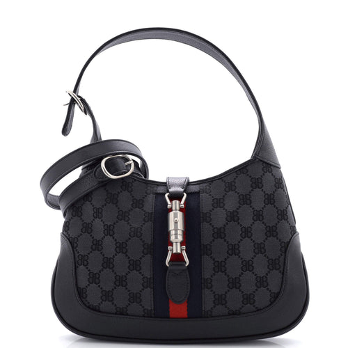 x Gucci The Hacker Project Jackie 1961 Hobo BB Canvas Small