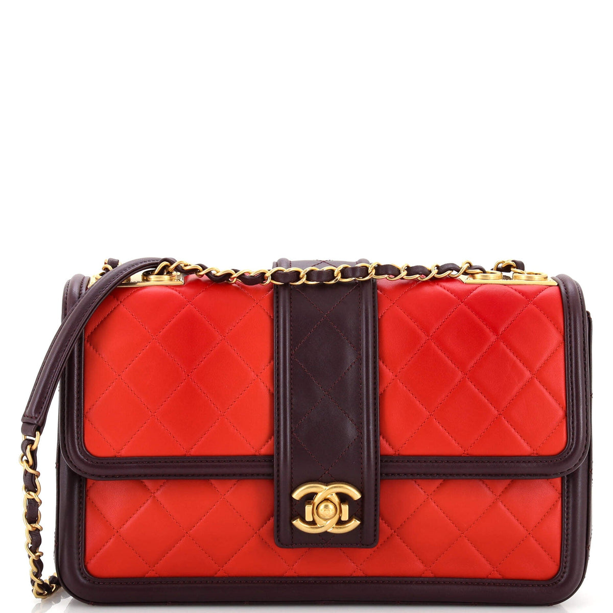 Chanel CHANEL Elegant CC Flap Bag Quilted Lambskin Jumbo