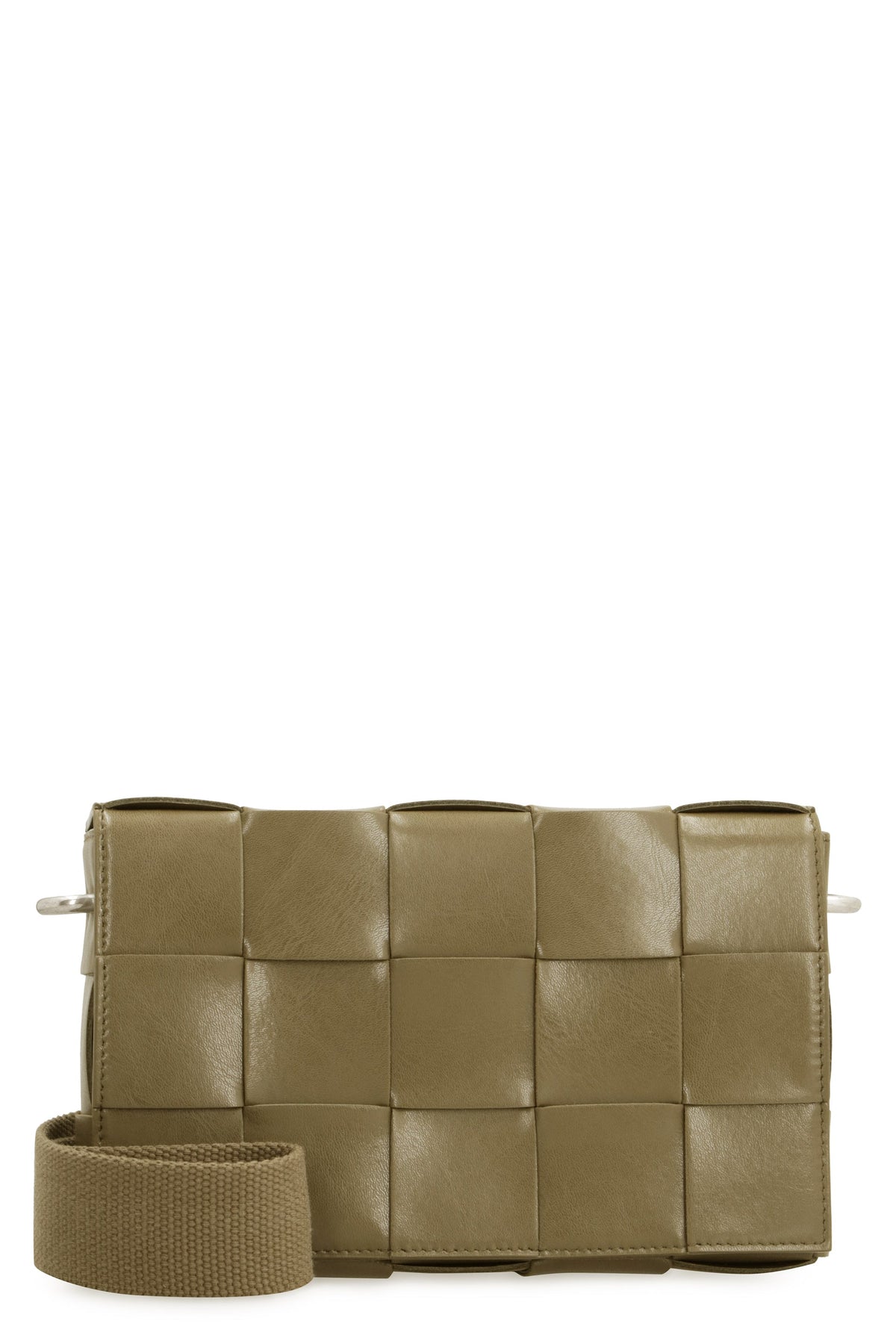 Bottega Veneta Men's Cassette Leather Crossbody Bag in Green | 741777V2XU1 Color 2877