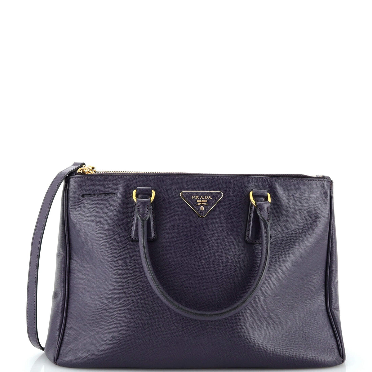 Prada PRADA Double Zip Lux Tote Saffiano Leather Medium
