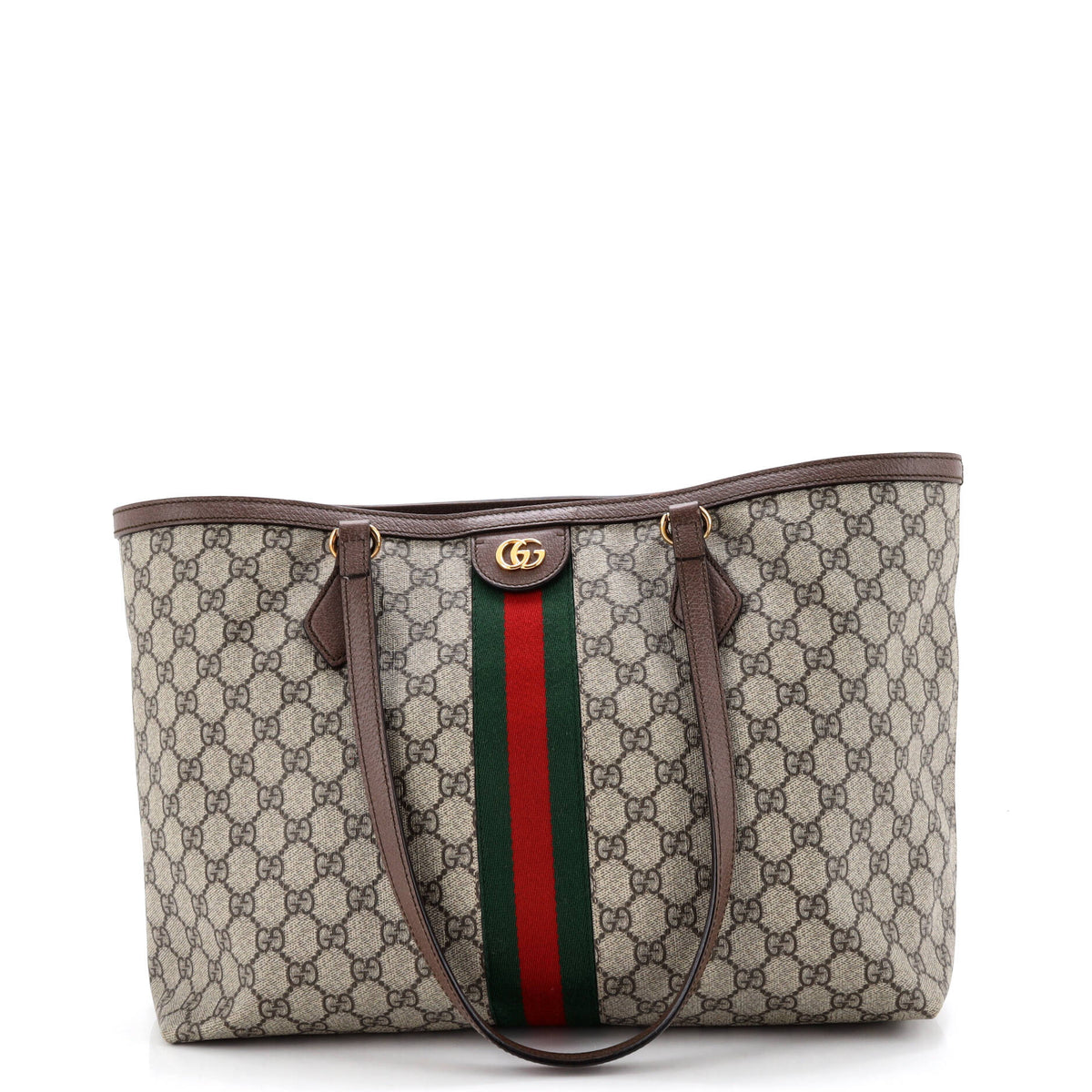 Gucci GUCCI Ophidia Shopping Tote GG Coated Canvas Medium
