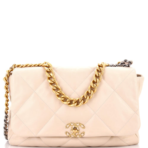 CHANEL 19 Flap Bag Quilted Leather Maxi