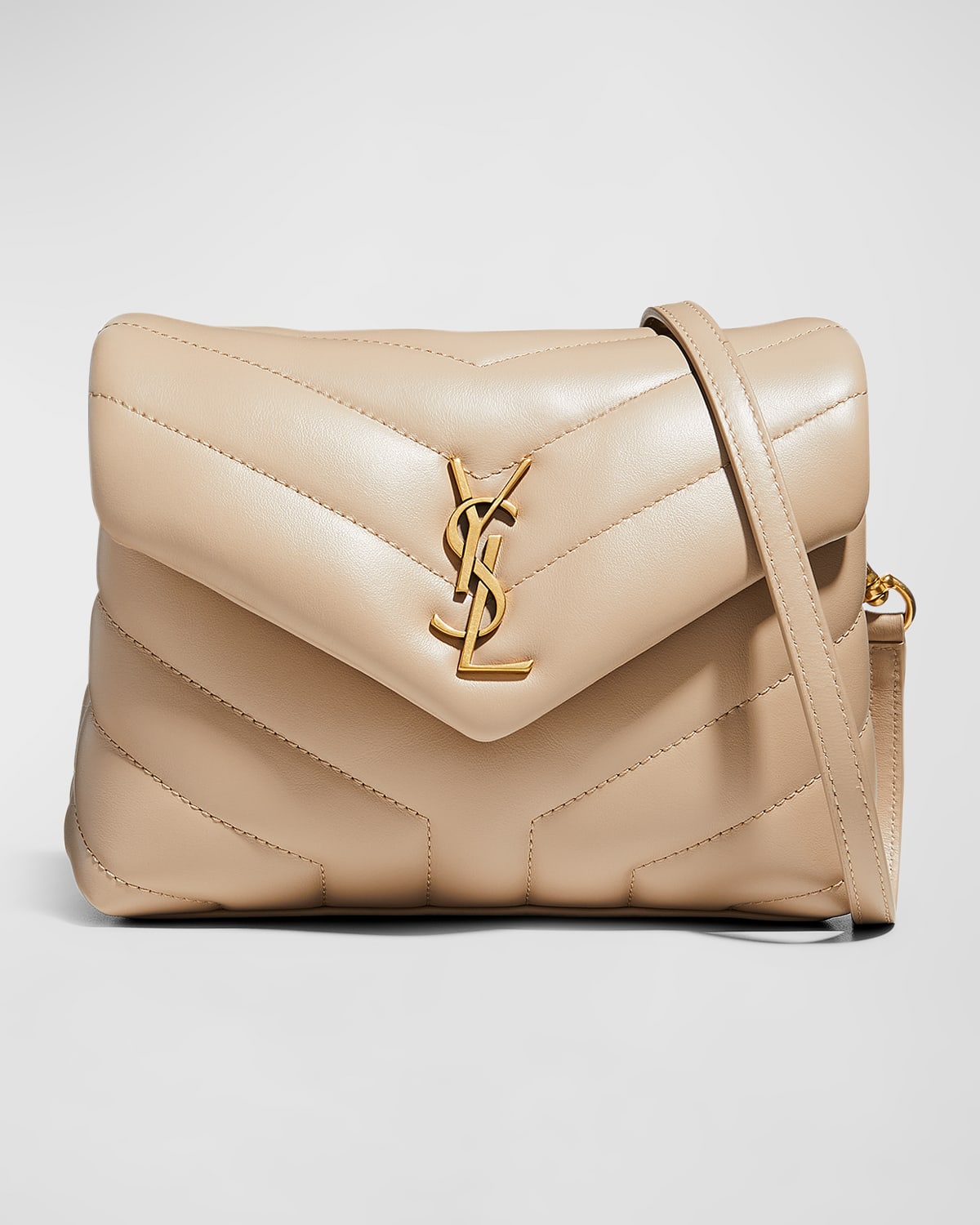 Saint Laurent Loulou Toy YSL Crossbody Bag in Quilted Leather