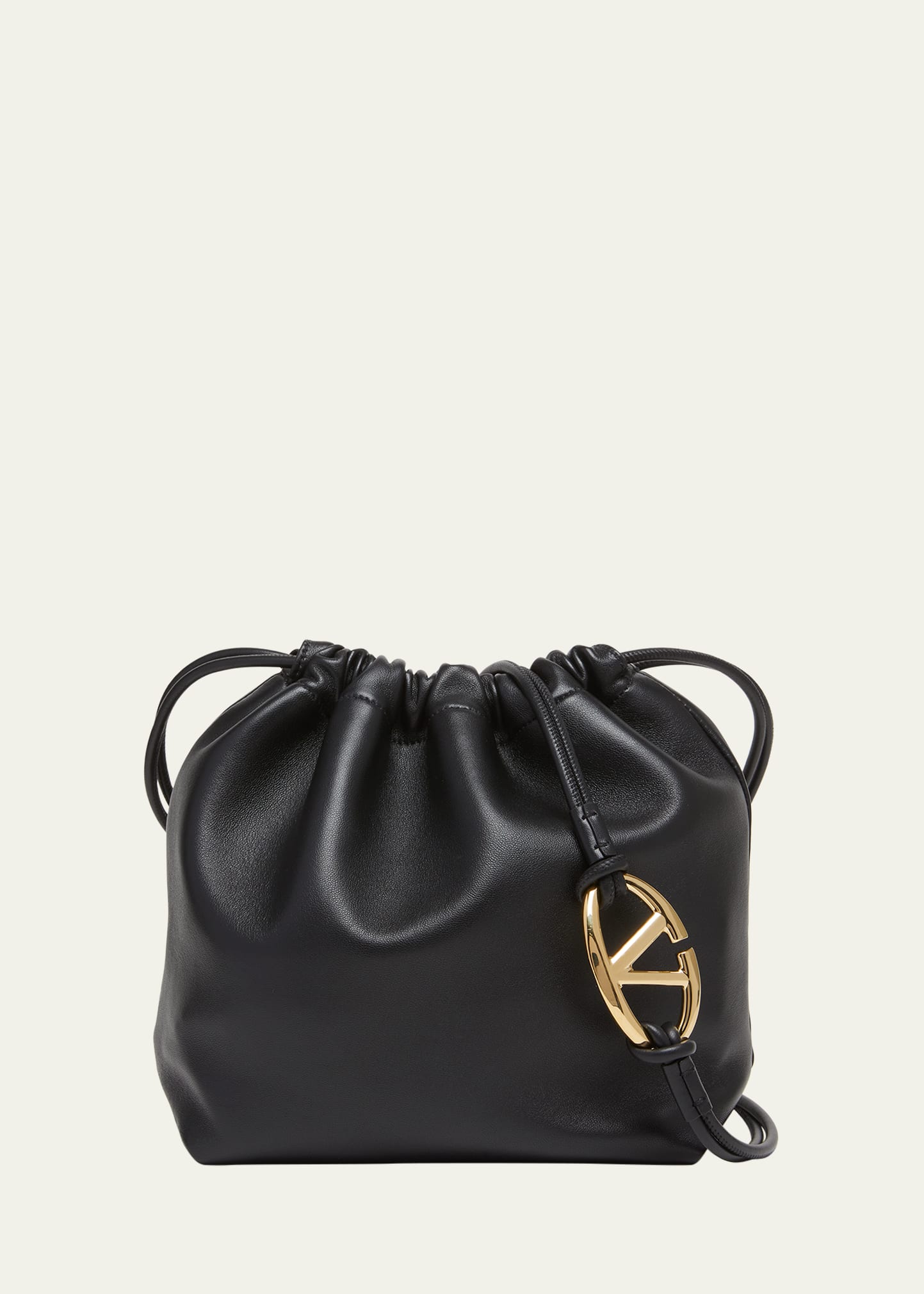 Valentino Mini VLOGO Drawstring Bucket Bag