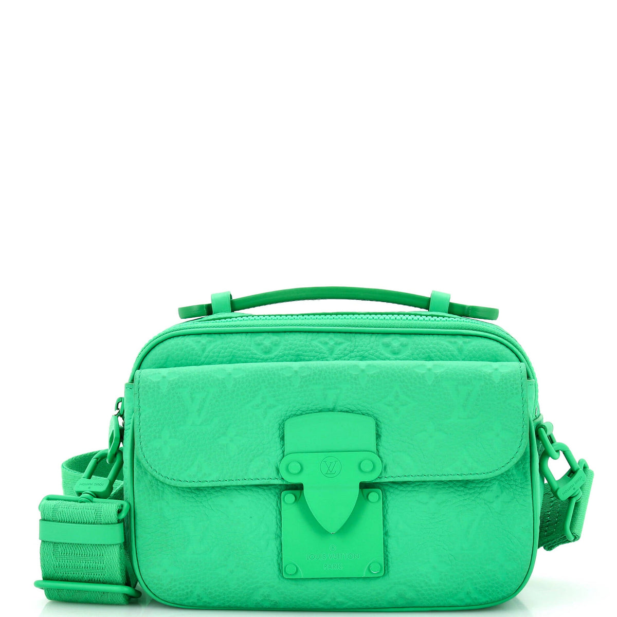 Louis Vuitton S Lock Messenger Bag Monogram Taurillon Leather