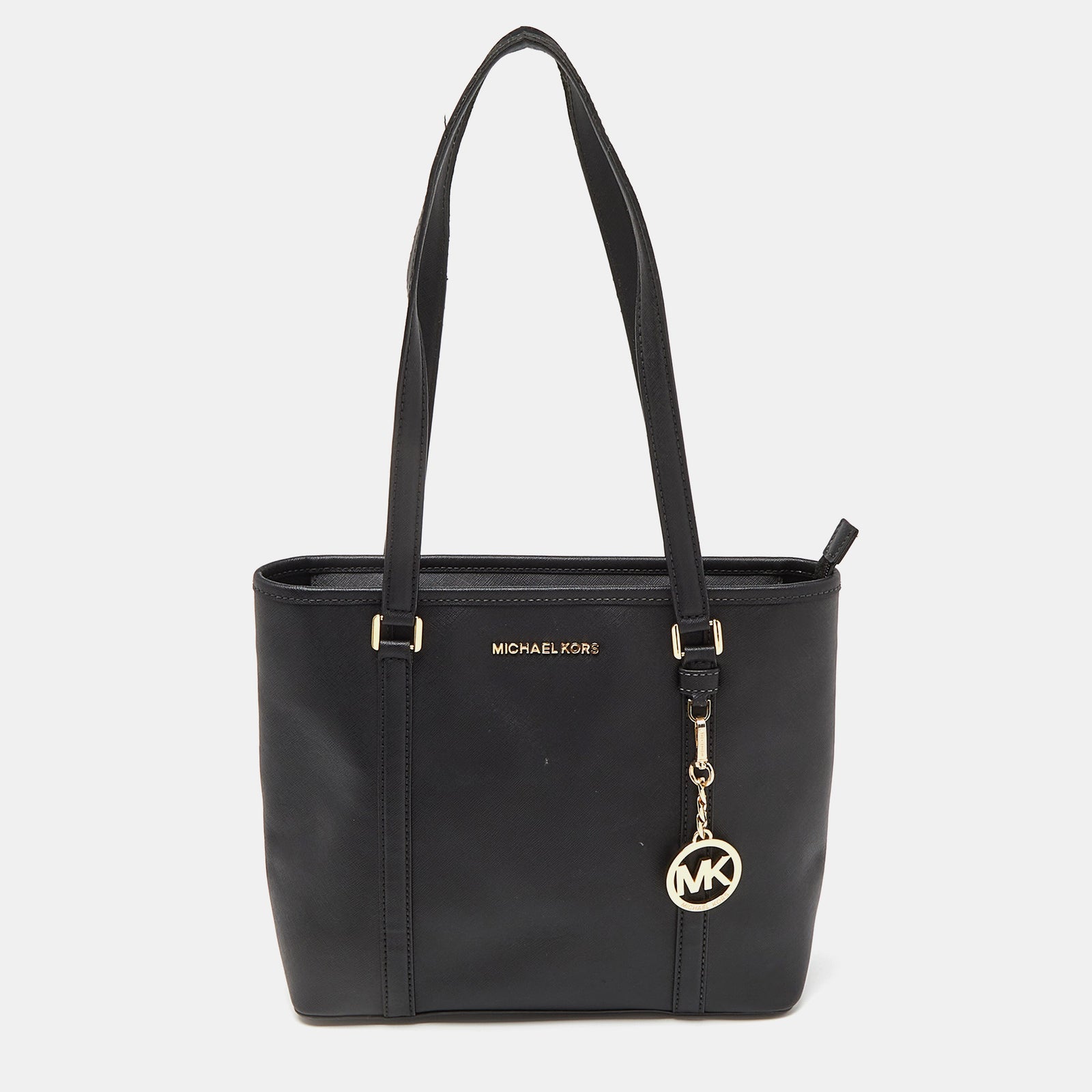 Michael Kors Black Coated Canvas Sady Tote