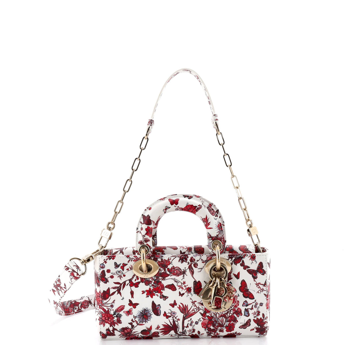 Christian Dior Lady D-Joy Bag Printed Leather Small