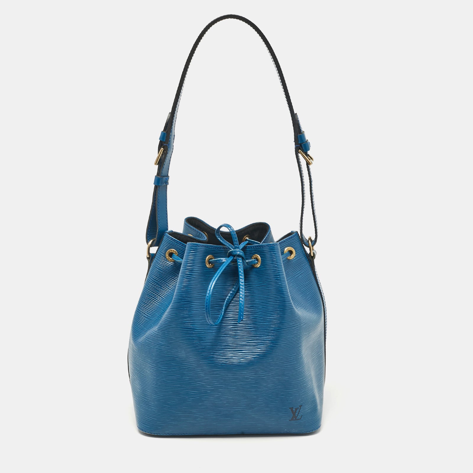 Louis Vuitton Blaue Petit Noe-Tasche aus Toledo-Epi-Leder