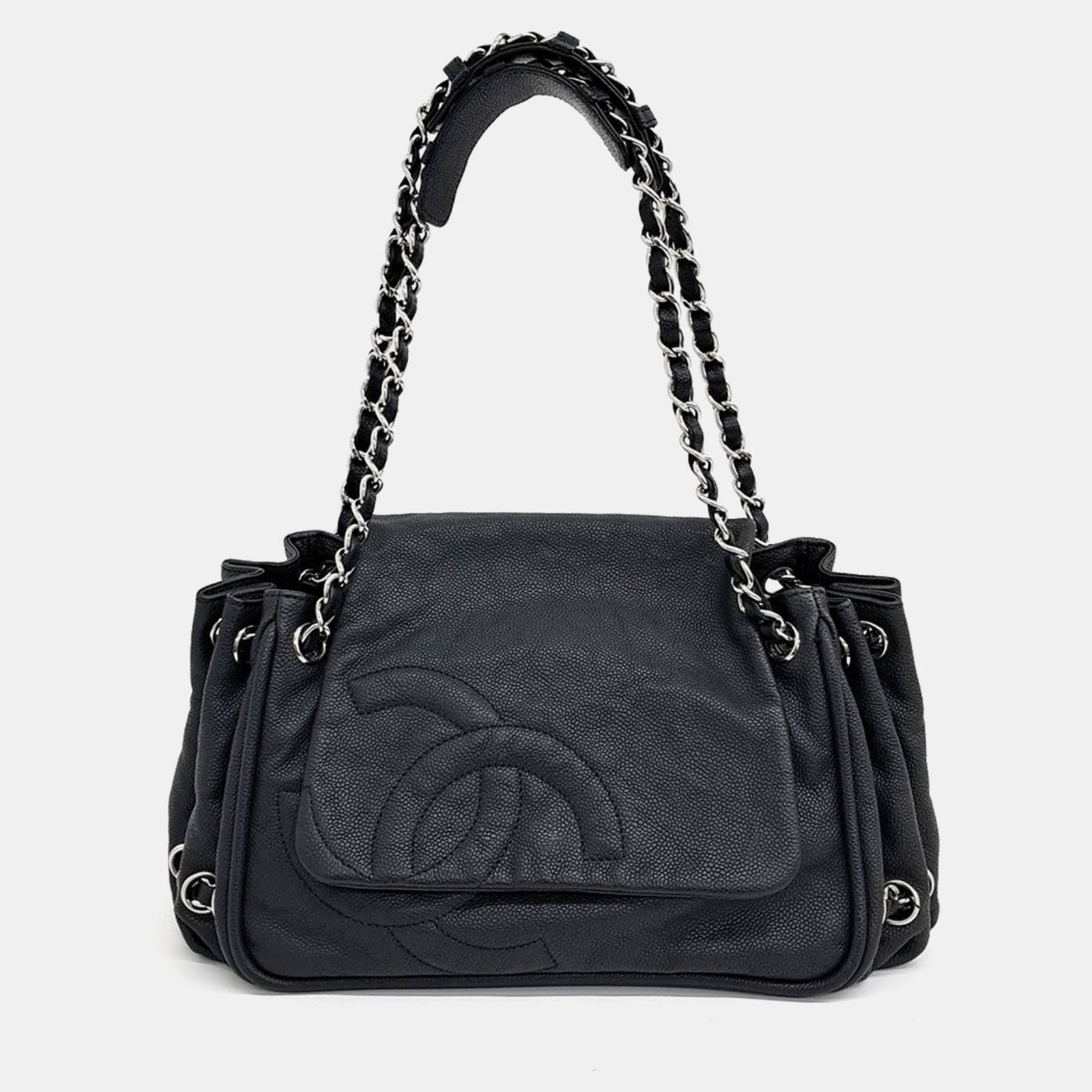 Chanel Sac à rabat Caviar