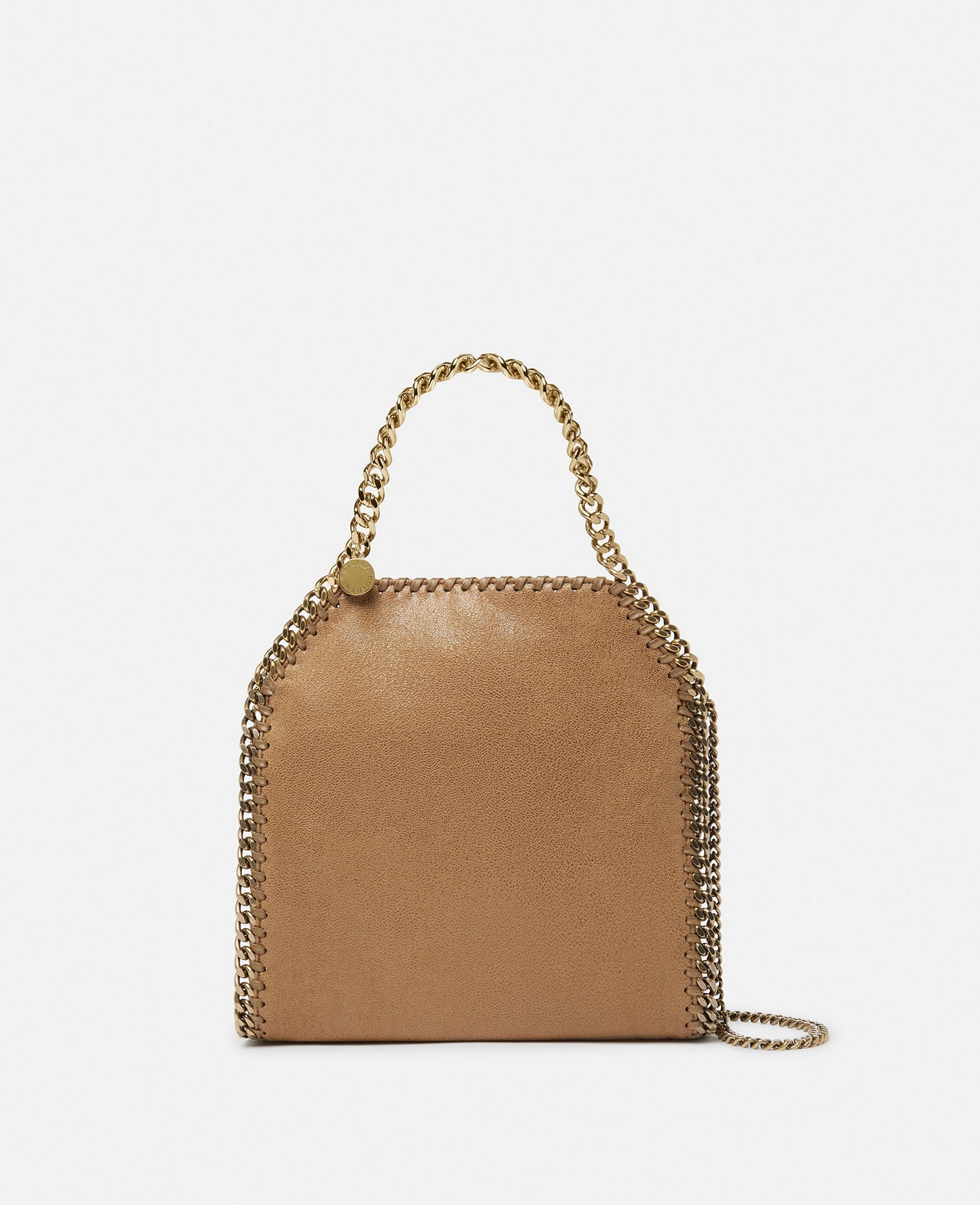 Stella McCartney Falabella Mini Tote Bag, Woman, Pecan brown