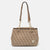 DKNY Beige Signature Coated Canvas and Leather Chain Tote