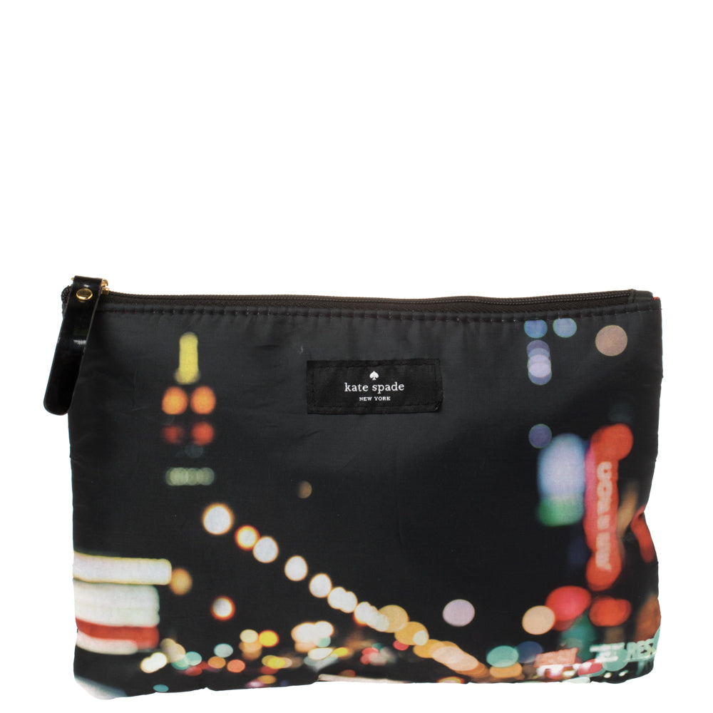 Kate Spade Mehrfarbige Nylon-Tasche mit Reißverschluss