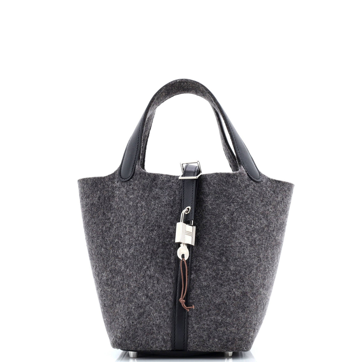 Herm?s Picotin Lock Bag Felt with Leather PM