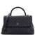 CHANEL Coco Top Handle Bag Quilted Caviar Medium