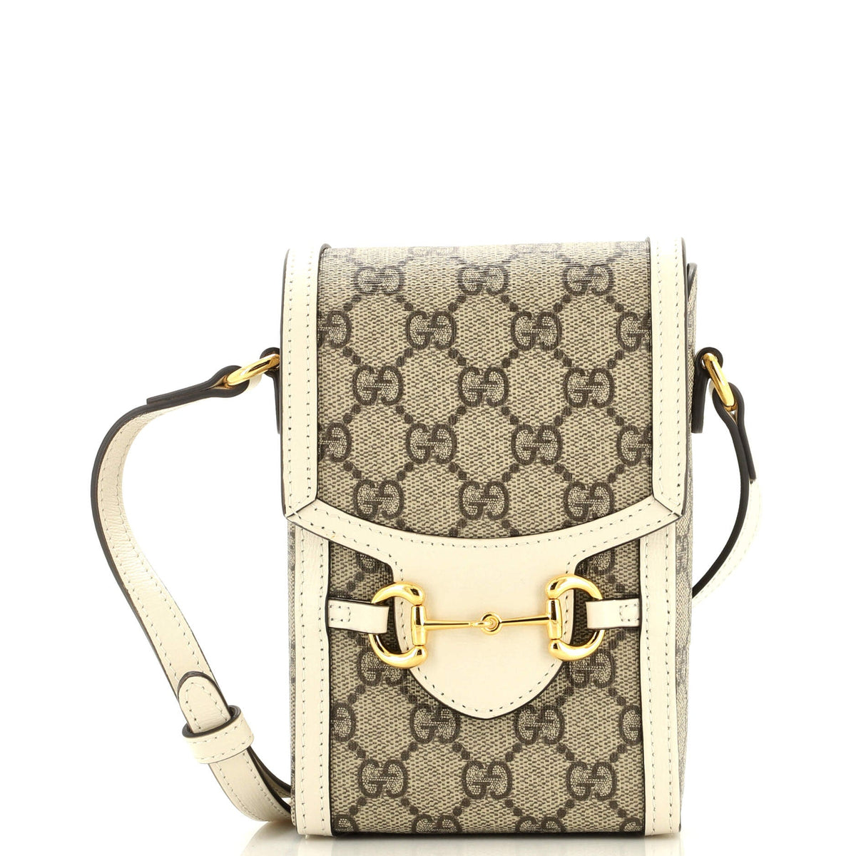 Gucci GUCCI Horsebit 1955 Crossbody Bag GG Coated Canvas Mini