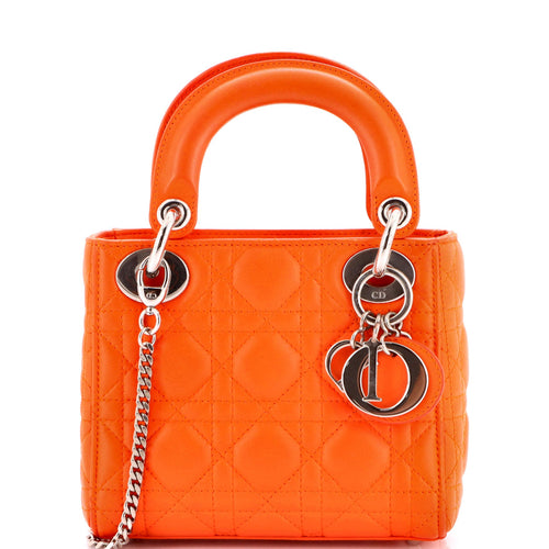 Lady Dior Chain Bag Cannage Quilt Lambskin Mini