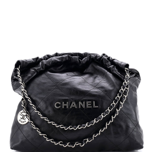 CHANEL 22 Chain Hobo Quilted Calfskin Medium