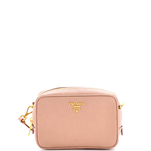 PRADA Zip Crossbody Bag Saffiano Leather Mini